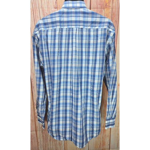 Peter Millar Mens Blue Long-Sleeve Button-Down Shirt Large - Picture 2 of 6
